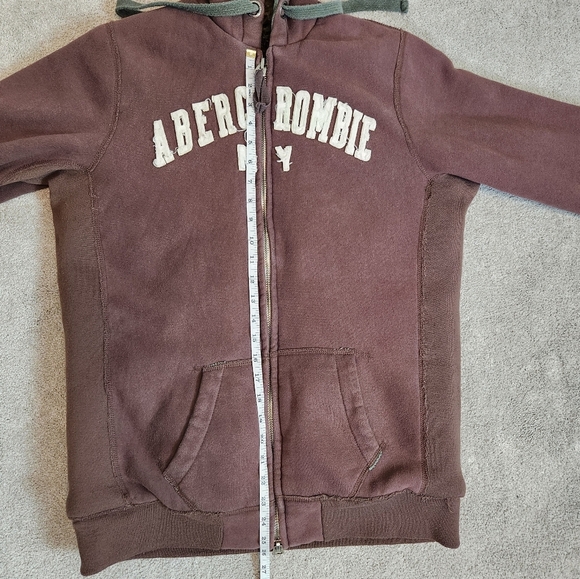 Abercrombie & Fitch Y2K Wolf Jaw Jacket Hoodie Hooded Sweatshirt FauxFur Sherpa - Picture 7 of 14